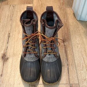 L.L. Bean Brown and Gray Winter Boots
